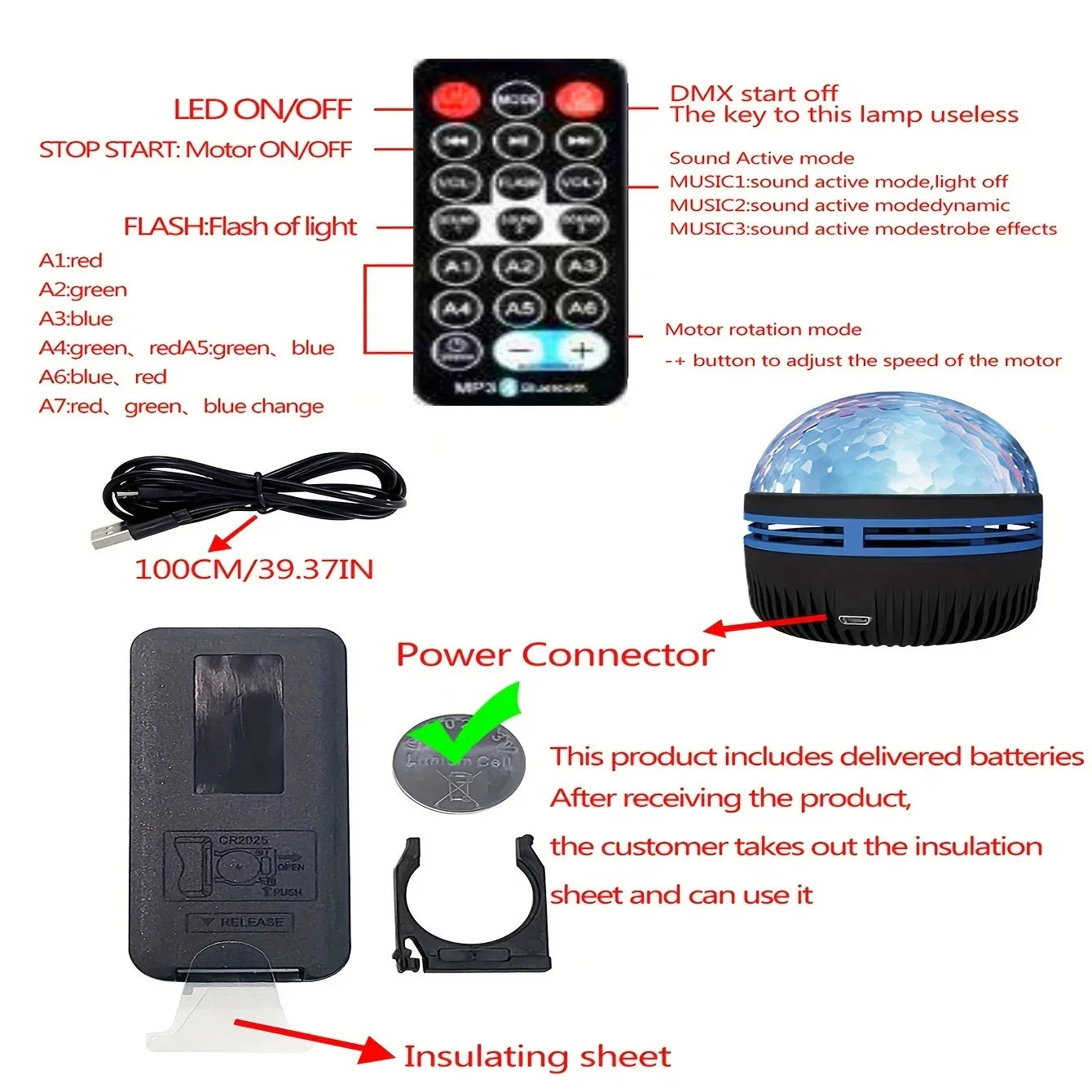 Ocean Wave Projector with Remote