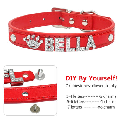 Personalized Rhinestone Dog Collars