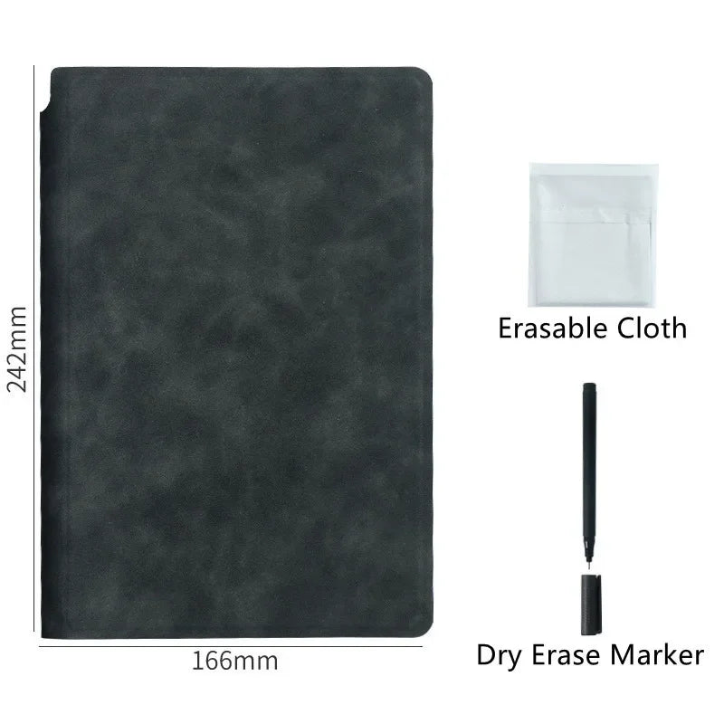 Smart Reusable Leather Notebook