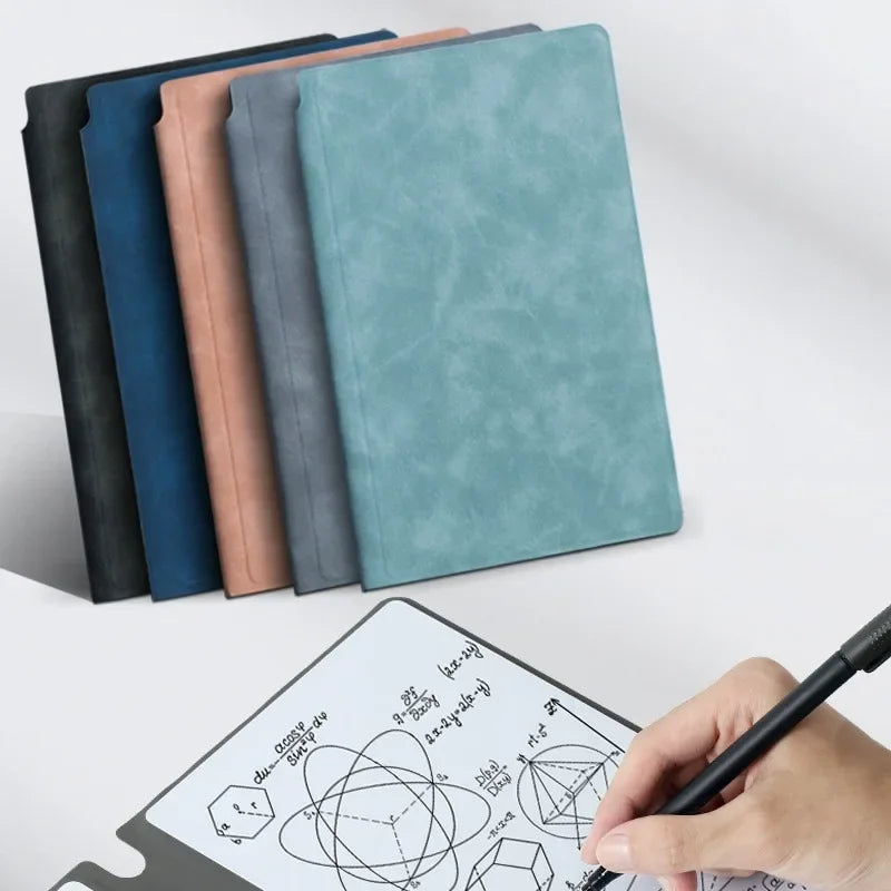 Smart Reusable Leather Notebook